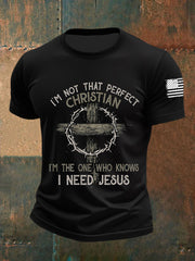 Men's I'm Not That Perfect Christian Short Sleeves T-shirt