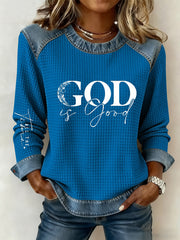 Women's God Is Good All The Time Casual Top
