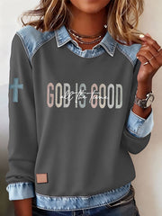 Women's God Is Good All The Time Casual Top