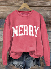 Women's Merry Christmas Casual Sweatshirt