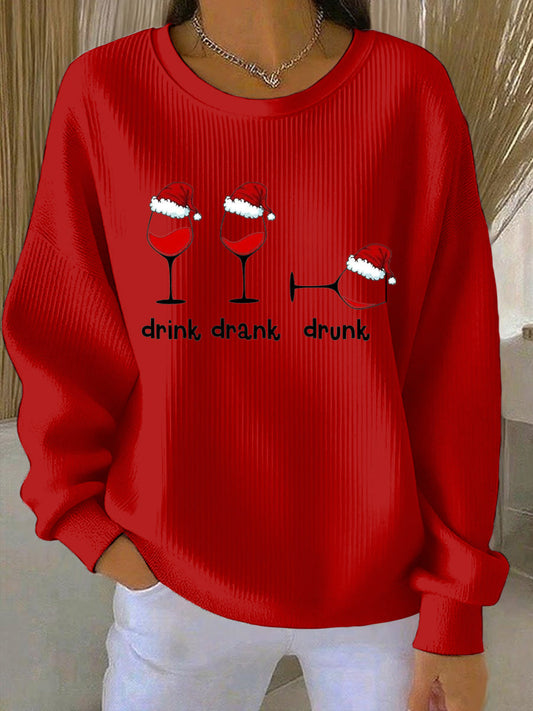 Women's Christmas Print Casual Sweatshirt