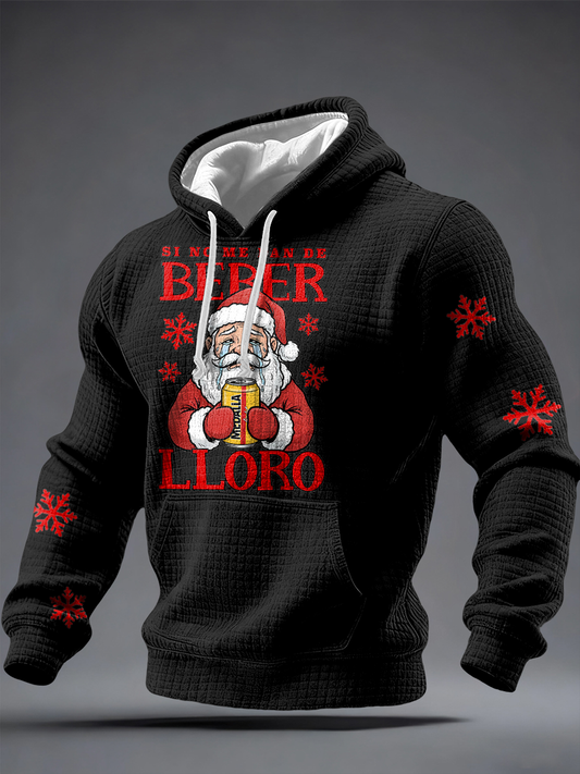 Men's Christmas Puerto Rico Printed Hoodie