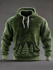 Men's Christmas Printed Casual Hoodie