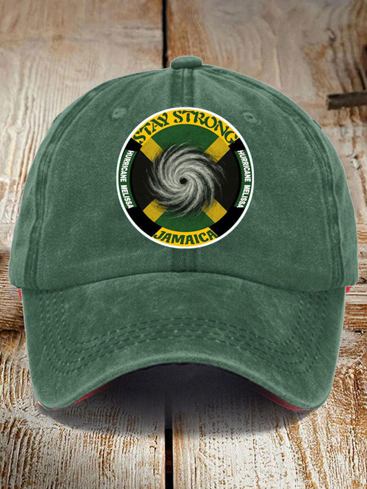 Unisex Hurricane Melissa Pray For Jamaica Print Hat