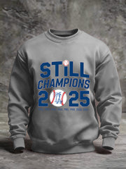 Men's Baseball World Series Champions 2025 Print Casual Sweatshirt
