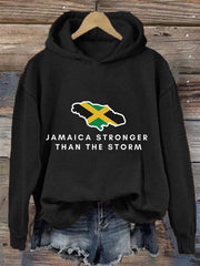 Women's Hurricane Melissa Jamaica Stronger Than The Storm Pray For Jamaica Hoodie