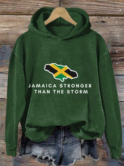 Women's Hurricane Melissa Jamaica Stronger Than The Storm Pray For Jamaica Hoodie