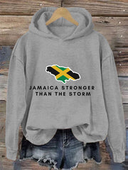 Women's Hurricane Melissa Jamaica Stronger Than The Storm Pray For Jamaica Hoodie