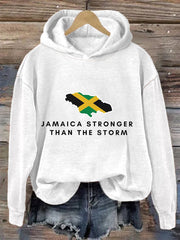 Women's Hurricane Melissa Jamaica Stronger Than The Storm Pray For Jamaica Hoodie
