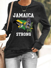 Women's Hurricane Melissa Jamaica Strong Sweatshirt