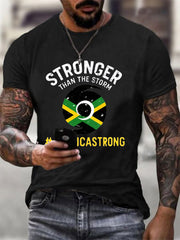 Men's Hurricane Melissa Jamaica Stronger Than The Storm Pray For Jamaica Tee