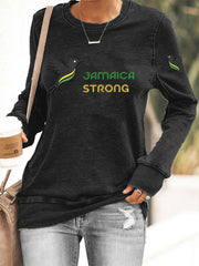 Women's Hurricane Melissa Jamaica Strong Sweatshirt
