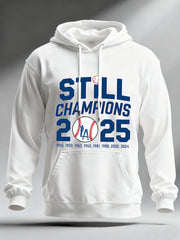Men's Baseball World Series Still Champions 2025 Print Casual Hoodie