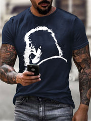 Men's Rock Band Printed T-shirt