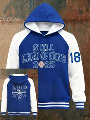 Men's Los Angeles Dodgers Yohji Yamamoto MVP World Series Champion 2025 Reversible Baseball Hoodie