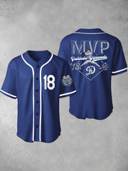 Men's Los Angeles Dodgers Yohji Yamamoto MVP World Series Champion 2025 Reversible Baseball Short Sleeve Shirt