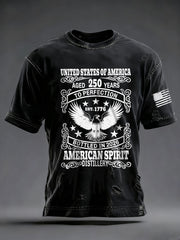Men's United States 250 Years Printed Casual T-Shirt