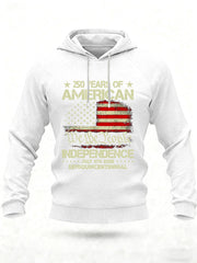Men's United States 250 Years Printed Casual Hoodie