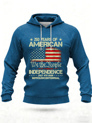 Men's United States 250 Years Printed Casual Hoodie