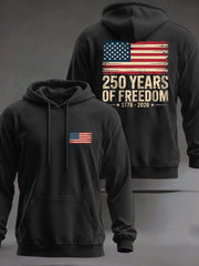 Men's United States 250 Years Printed Casual Hoodie