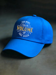 Unisex Turn the Volume Up Print Hat