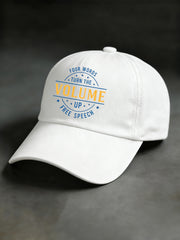 Unisex Turn the Volume Up Print Hat
