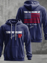 Men's Turn the Volume Up Zohran Mamdani NYC Printed Hoodie