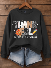 Women's Thankful For My Little Turkeys Sweatshirt