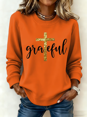 Women's Grateful Cross Casual Sweatshirt