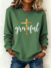 Women's Grateful Cross Casual Sweatshirt