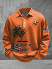 Men's Thanksgiving Resist FDT Printed Long Sleeves T-Shirt