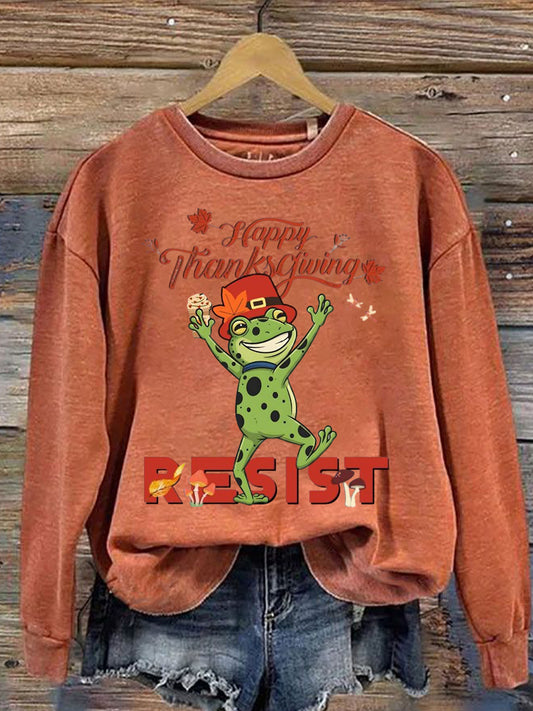 Women's Resist Thanksgiving Printed sweatshirt
