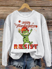 Women's Resist Thanksgiving Printed sweatshirt
