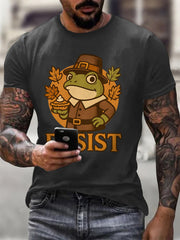 Men's Resist Thanksgiving Printed short sleeves t-shirt