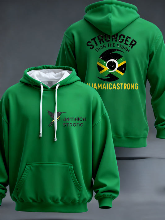 Men's Hurricane Melissa Jamaica Stronger Than The Storm Pray For Jamaica Hoodie