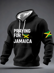 Men's Praying for Jamaica Print Hoodie