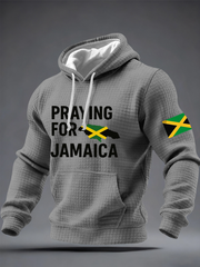 Men's Praying for Jamaica Print Hoodie