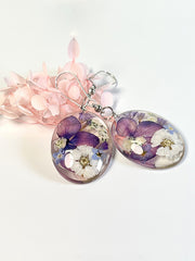 Alzheimer's Awareness Floral Earing