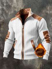 Men's Retro Textured Warm Outdoor Jacket