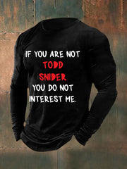 Men's Todd Snider long sleeve T-shirt