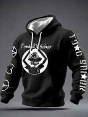 Men's Todd Snider Checkered Cotton Hoodie