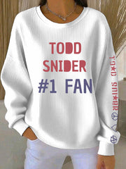 Women's Todd Snider Ribbed Round-Neck Sweatshirt