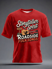 Men's Todd Snider Inspired Folk Music Art Acoustic Storyteller Americana Illustration Classic short sleeves t-shirt