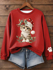 Women's Christmas Print Sweatshirt