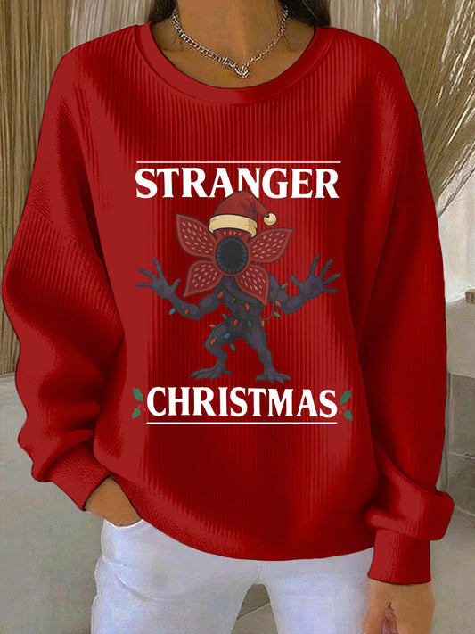 Women's Stranger Things Print Casual Sweatshirt