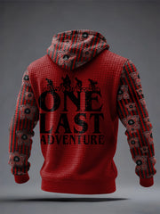 Men's Stranger Things Inspired Checkered Cotton Hoodie