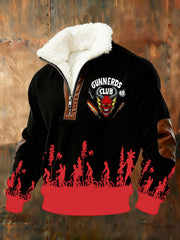 Men's Stranger Things Hellfire Hawkins Club Printed Sweatshirt