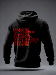 Men's TV Series Inspired Checkered Cotton Hoodie