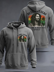 Men's Reggae Legend Jimmy Cliff Print Commemorative Hoodie