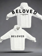 Women's Beloved Christian Print Casual Hoodie